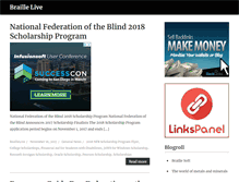 Tablet Screenshot of braillelive.com